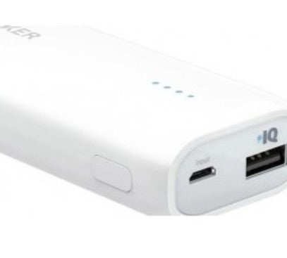 Anker Astro E1 5200mAh Power Bank USB-A Micro USB Portable Charger White