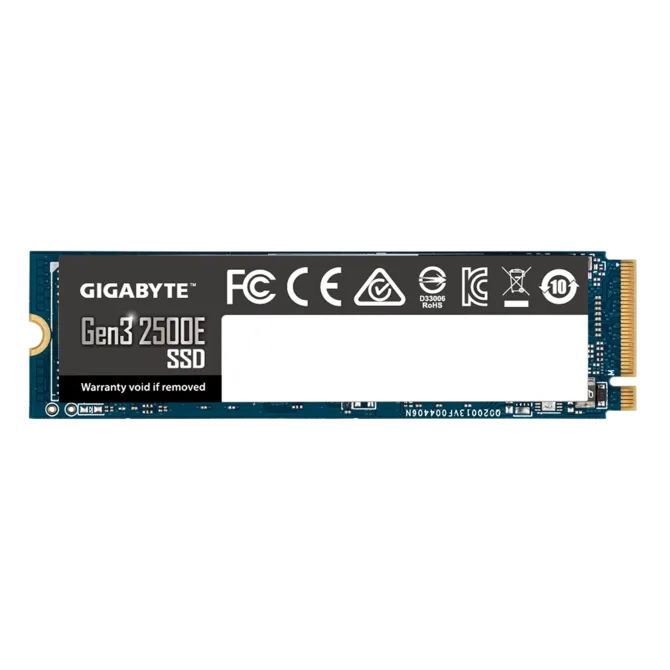 Gigabyte G325E 500GB M.2 NVMe PCIe Gen3 x4 SSD 2300MB/s Read 1500MB/s Write