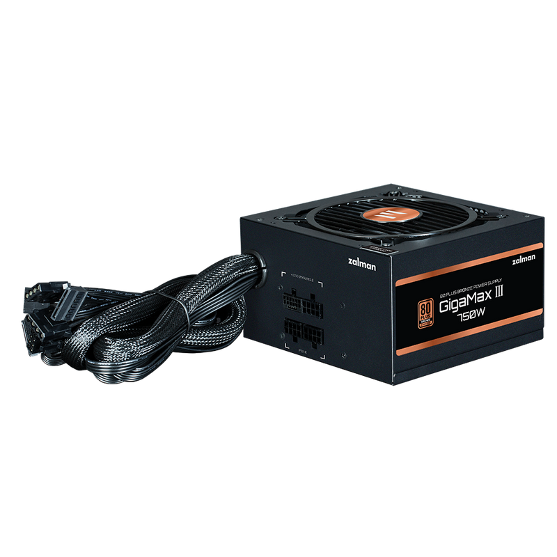 Zalman GigaMax III 750W 80 Plus Bronze Semi Modular ATX PCIe 5.0 Power Supply 5YR Warranty