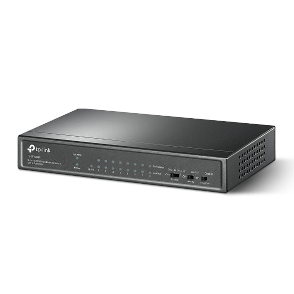 TP-Link PoE Switch TL-SF1009P 9 Port Fast Ethernet 8 Port PoE+ 65W