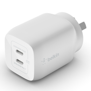 BELKIN BOOSTCHARGE 65W DUAL USB-C PD GAN WALL CHARGER