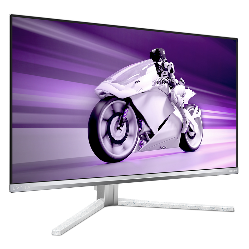 Close-up of QD-OLED display with 360Hz refresh rate, 0.03ms response time, and vibrant color accuracy