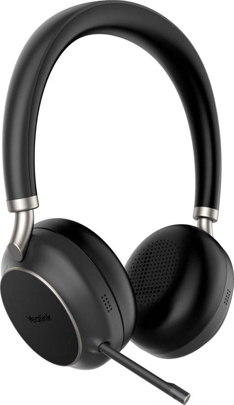 Yealink BH76 Plus Wireless UC ANC Stereo Headset Black USB-C USB-A Dongle