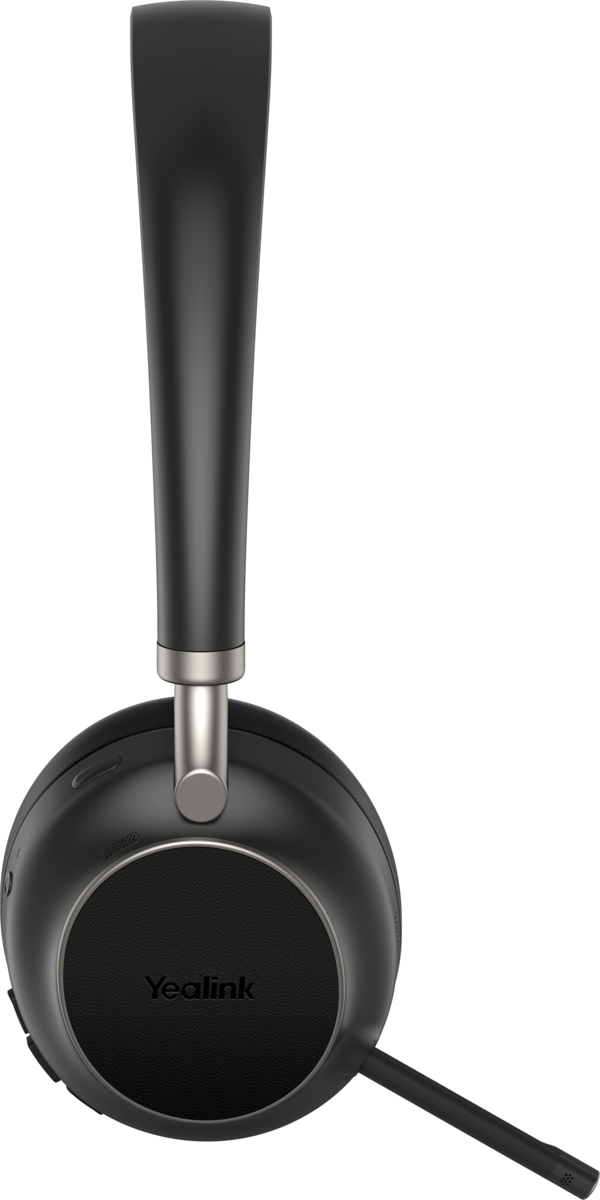 Yealink BH76 Plus Wireless UC ANC Stereo Headset Black USB-C USB-A Dongle