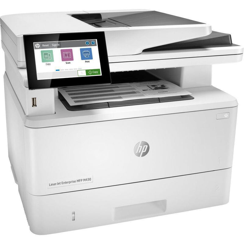 HP LASER ENT M430F MONO MFP. PRINT, COPY, SCAN, FAX.38 PPM, DUPLEX, NETWORK ONLY NOT WIFI