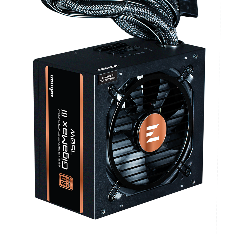 Zalman GigaMax III 750W 80 Plus Bronze Semi Modular ATX PCIe 5.0 Power Supply 5YR Warranty
