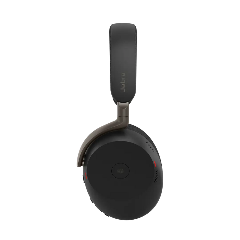 Jabra Evolve3 85 UC Stereo Headset ANC Link390a Wireless Charging Pad Black