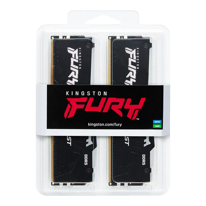 Kingston FURY Beast 128GB DDR5 5600MHz CL40 RGB Dual Rank 4x32GB Desktop Kit