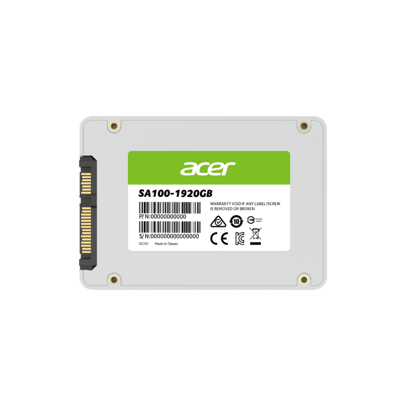 Acer SA100 960GB 2.5in SATA SSD 560MB/s Read 493MB/s Write