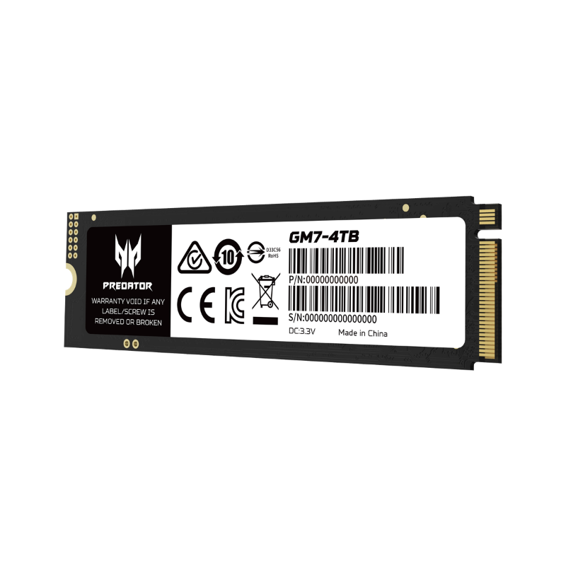Predator GM7 1TB PCIe Gen4x4 NVMe M.2 SSD 7400MB/s Gaming Storage