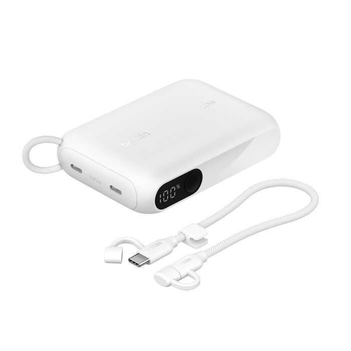 Belkin BoostCharge 10K Power Bank 20W USB-C Dual USB with Digital Display