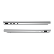 Two white laptops shown from a side angle on a white background