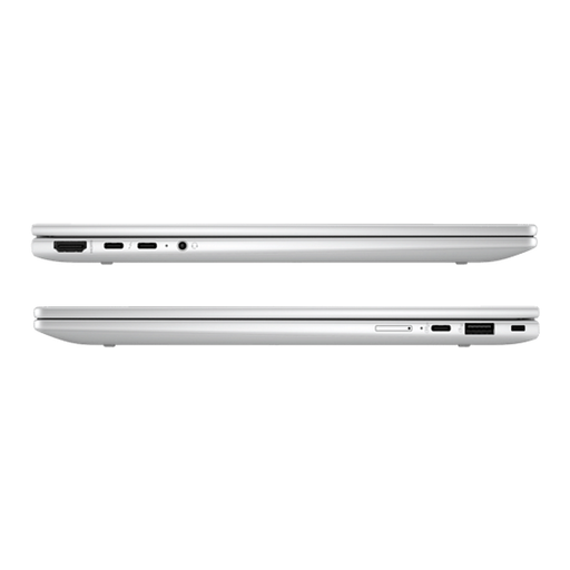 Two white laptops shown from a side angle on a white background