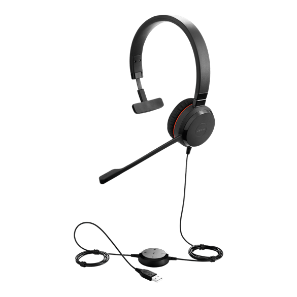 JABRA CORDED EVOLVE 30 II UC MONO HEADSET,3.5MM,USB-A (5393-829-309)