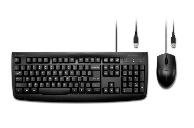 Kensington Pro Fit Rugged Keyboard & Mouse - USB - K70316US