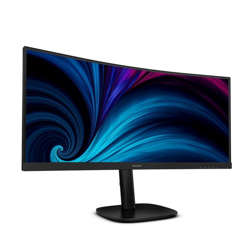 Philips 34B2U3600C/75 Curved Monitor 34in WQHD USB-C DP HDMI RJ45 KVM Webcam