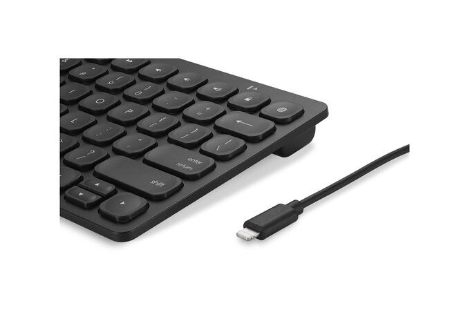 KENSINGTON WIRED KEYBOARD FOR IPAD WITH LIGHTNING CONNECTOR - BLACK - K75505US