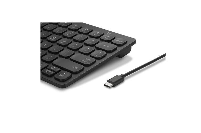 Kensington Compact Keyboard - Wired(USB) - black - K75506US