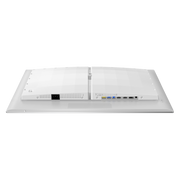 Tilt-only stand of Evnia QHD gaming monitor with stable base and clean cable routing design