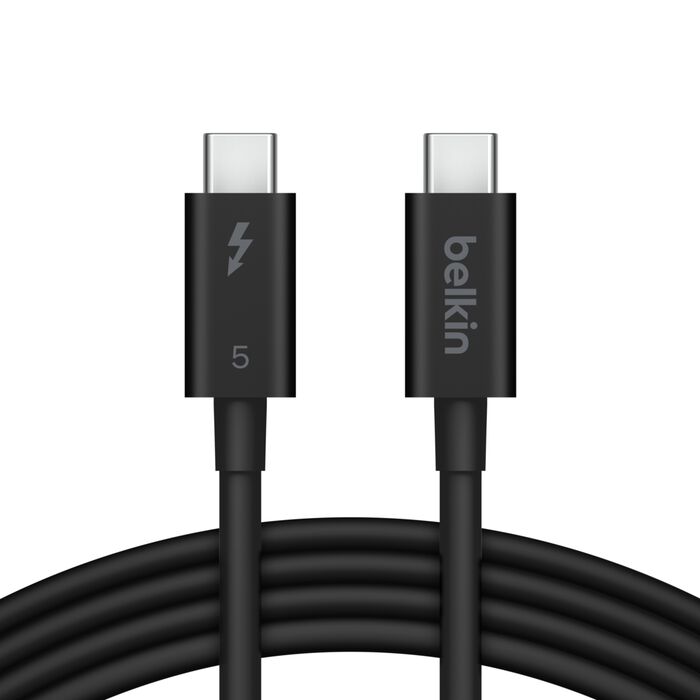Belkin USB‑C Thunderbolt 5 Cable 1m 120Gbps 8K 4K USB‑C to USB‑C Black