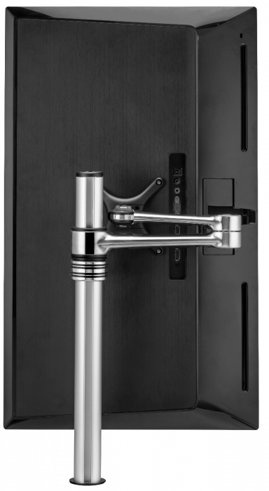 ATDEC SINGLE MONITOR DESK MOUNT, UP TO 8KG, VESA 75x75 , 100x100, BLACK, 10 YR WTY - AF-AT-B