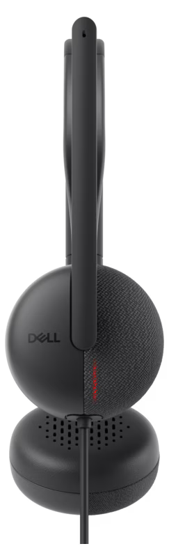 Dell WH3024 Wired USB‑C On‑Ear Stereo Headset Noise Cancelling Black