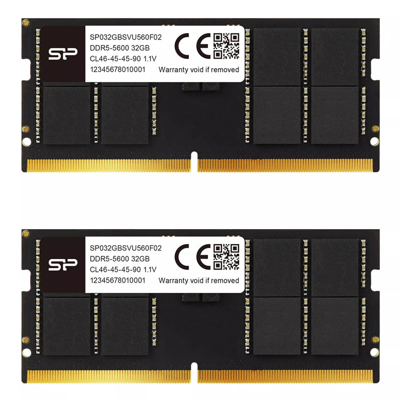Silicon Power 32GB DDR5 5600MHz CL46 SODIMM RAM 1x32GB Laptop Memory