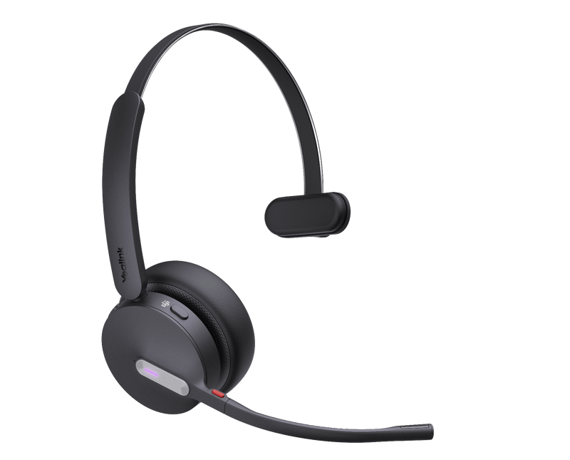 Yealink WH64 MS Bluetooth DECT Mono Headset with Base Station Noise Cancellation Busylight