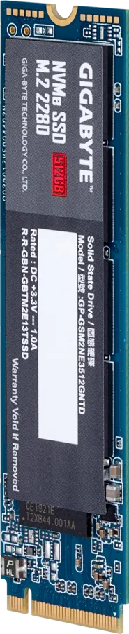 GIGABYTE Gen3 512GB M.2 NVMe PCIe Gen3 x4 SSD 1900MB/s Read 1200MB/s Write