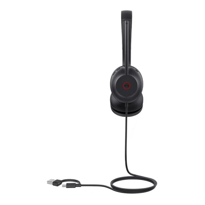 Yealink UH35 MS Wired Stereo Headset Noise Cancelling Mic USB Adapter Project Base