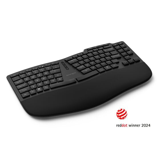 Kensington Pro Fit Ergo KB675 EQ TKL Wireless Keyboard USB Black Rechargeable