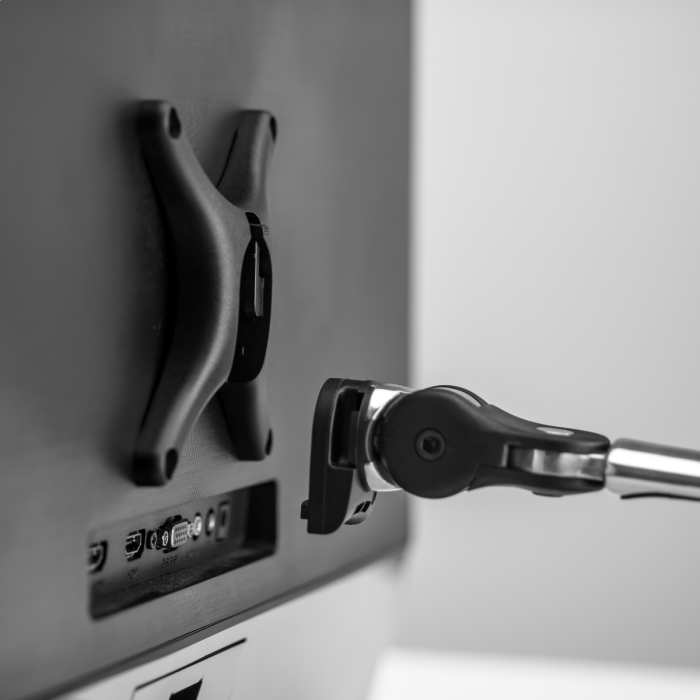 ATDEC SINGLE MONITOR DESK MOUNT, UP TO 8KG, VESA 75x75 , 100x100, BLACK, 10 YR WTY - AF-AT-B