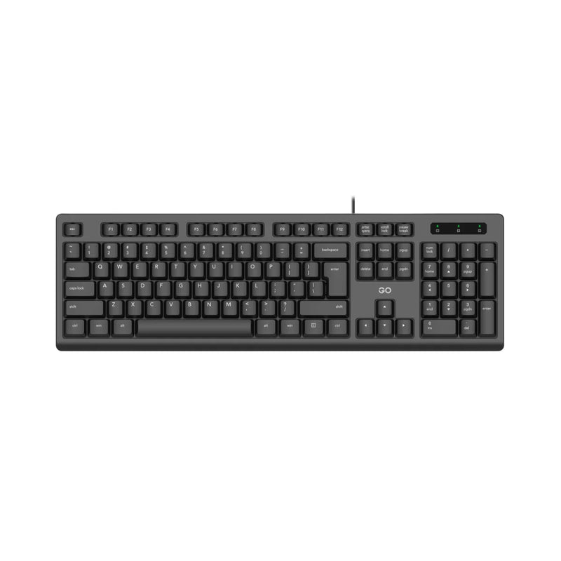 Fantech GO KM101 Full Office Silent Wired Keyboard and Mouse Combo - Black (KBFTKM101)