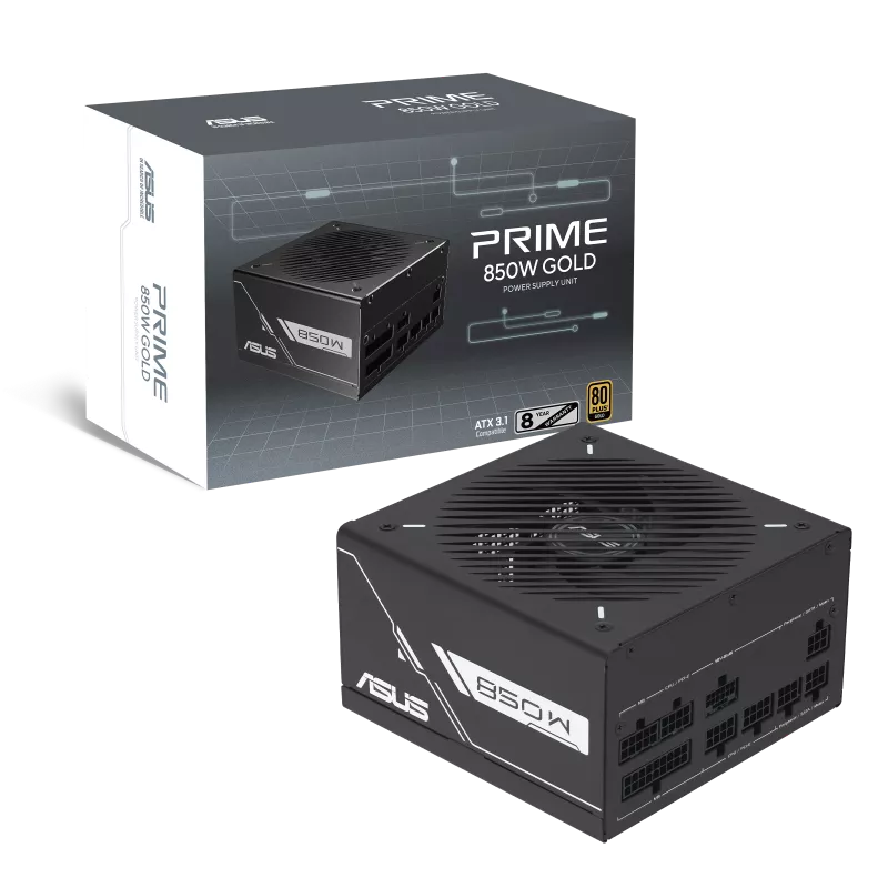 ASUS Prime 850G Gold Black Edition 850W Fully Modular ATX Power Supply