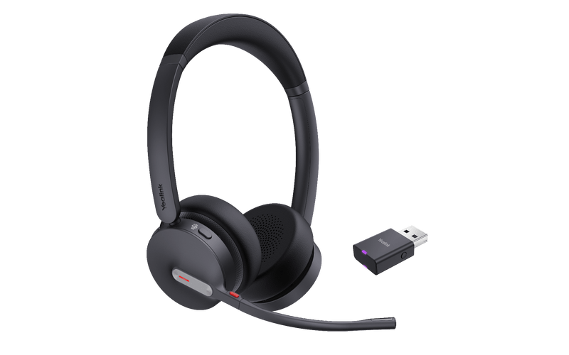 Yealink WH64 UC Stereo Hybrid DECT Bluetooth Headset WDD60 Dongle No Base Station