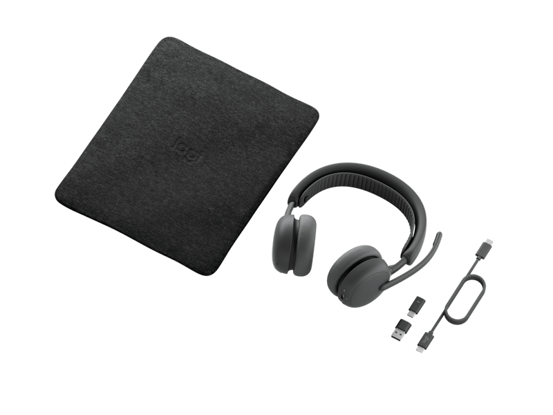 Logitech Zone Wireless 2 MS Teams Stereo Headset Graphite ANC Bluetooth 2YR Warranty
