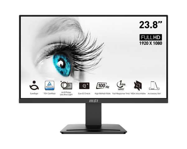 MSI PRO MP2412 23.8"FULL HD MONITOR, 3 YEARS