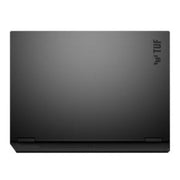 A view of the bottom of the TUF Gaming F16, with a clear view of the air intakes.