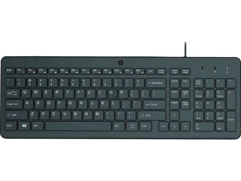 HP 150 Wired Keyboard - BLACK - 664R5AA