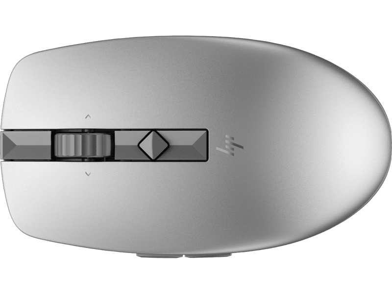 HP 710 Rechargeable Silent Bluetooth Mouse 2.4GHz Bluetooth 5.3 6 Button Silver 6E6F1AA