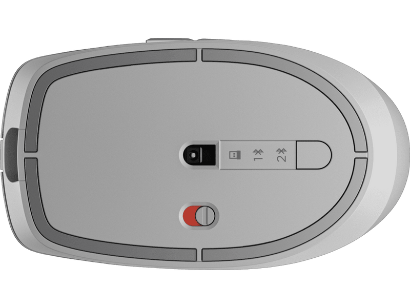 HP 710 Rechargeable Silent Bluetooth Mouse 2.4GHz Bluetooth 5.3 6 Button Silver 6E6F1AA