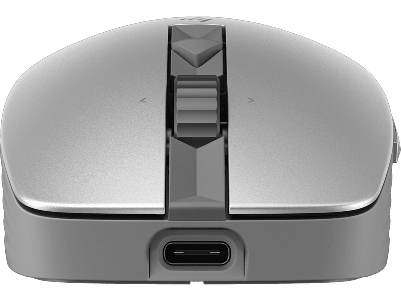 HP 710 Rechargeable Silent Bluetooth Mouse 2.4GHz Bluetooth 5.3 6 Button Silver 6E6F1AA
