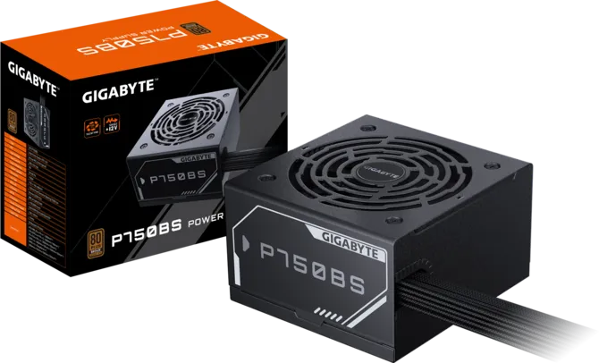Gigabyte P750BS 750W 80 Plus Bronze ATX Power Supply 120mm FDB Fan 5YR Warranty
