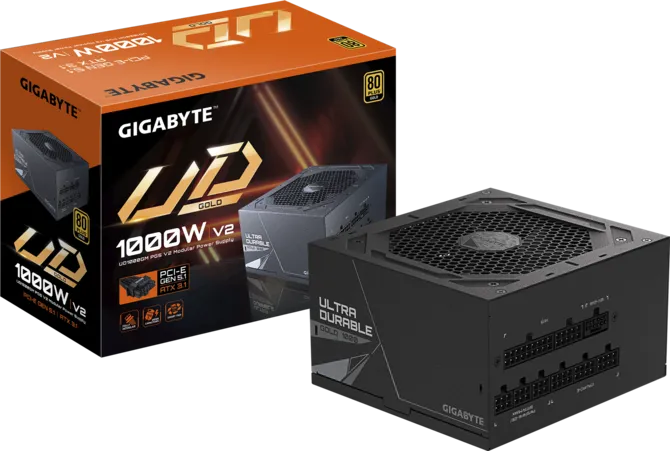 Gigabyte UD1000GM PG5 V2 1000W 80 Plus Gold Fully Modular ATX Power Supply 10Y