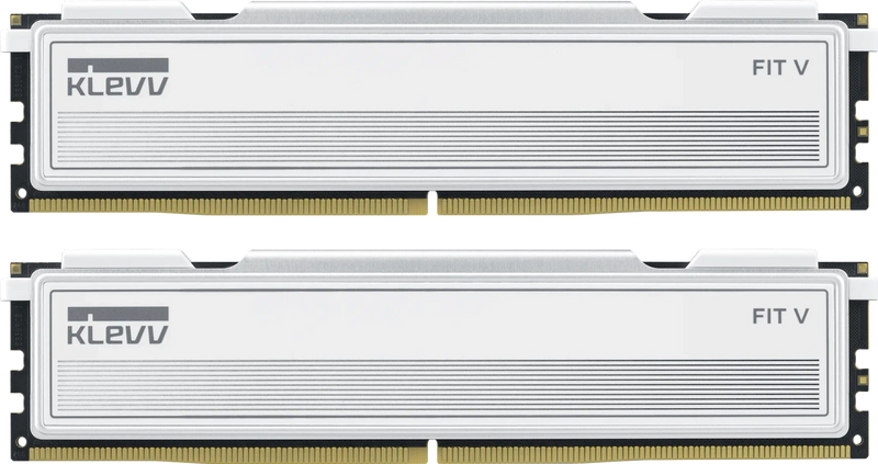 Klevv FIT V 32GB DDR5 6000MHz CL28 RAM Kit 2x16GB AMD White Memory