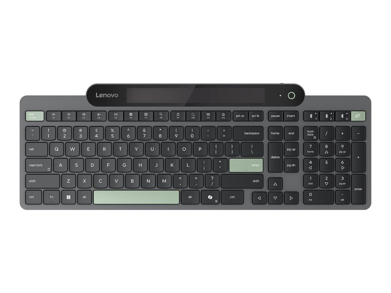 Lenovo Self-Charging Wireless Keyboard Bluetooth 5.1 US English QWERTY Black