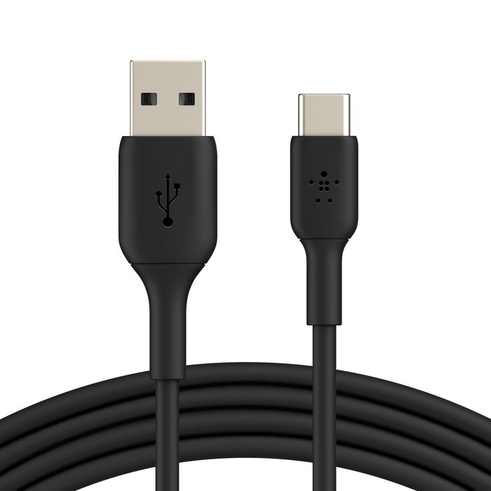 Belkin USB‑A to USB‑C Cable 3m 480Mbps USB 2.0 Data Sync Black