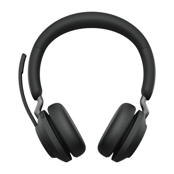 JABRA WIRELESS EVOLVE2 65 MS STEREO BLUETOOTH HEADSET W/CHARGING STAND+LINK 380A BT,USB-A (26599-999-989)