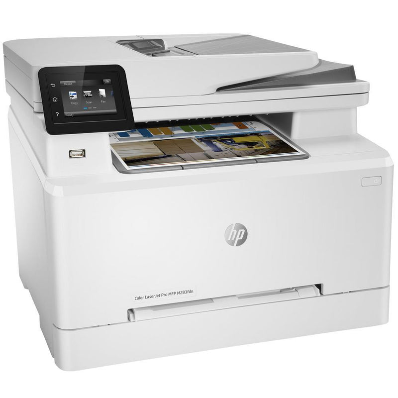 HP LJ PRO M283FDN COLOUR MFP, A4, 21PPM BLK, 21PPM, DUPLEX, FAX, NETWORK ONLY - NOT WIFI