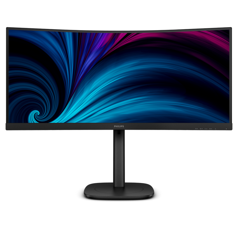 Philips 34B2U3600C/75 Curved Monitor 34in WQHD USB-C DP HDMI RJ45 KVM Webcam